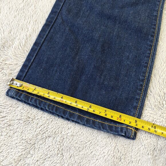 Guess Jeans Regular Straight Crescent Fit Men 33x30 Mid Wash Blue Y2K Retro 90s - Picture 11 of 11